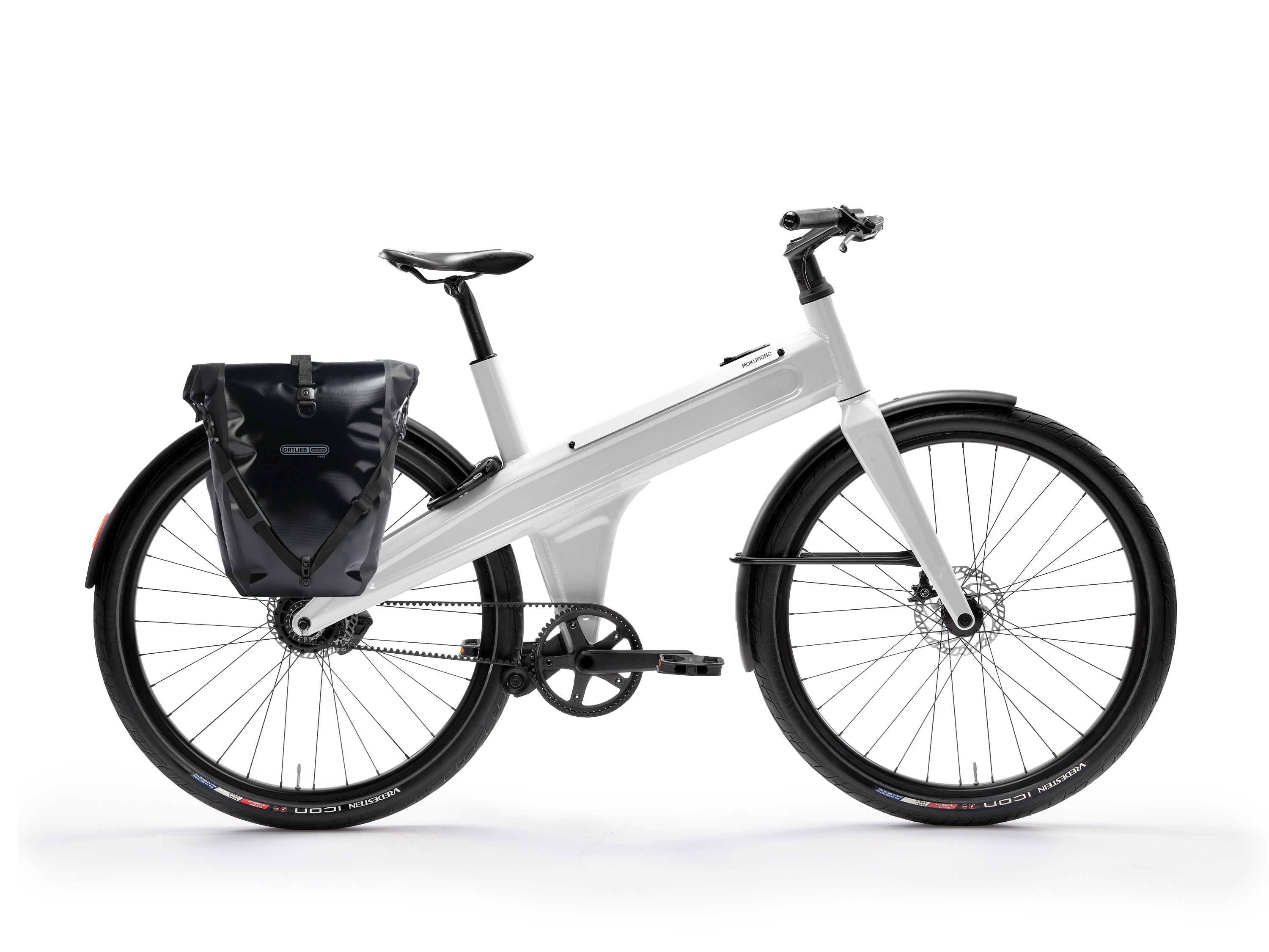 Mokumono Polder met Ortlieb fietstas